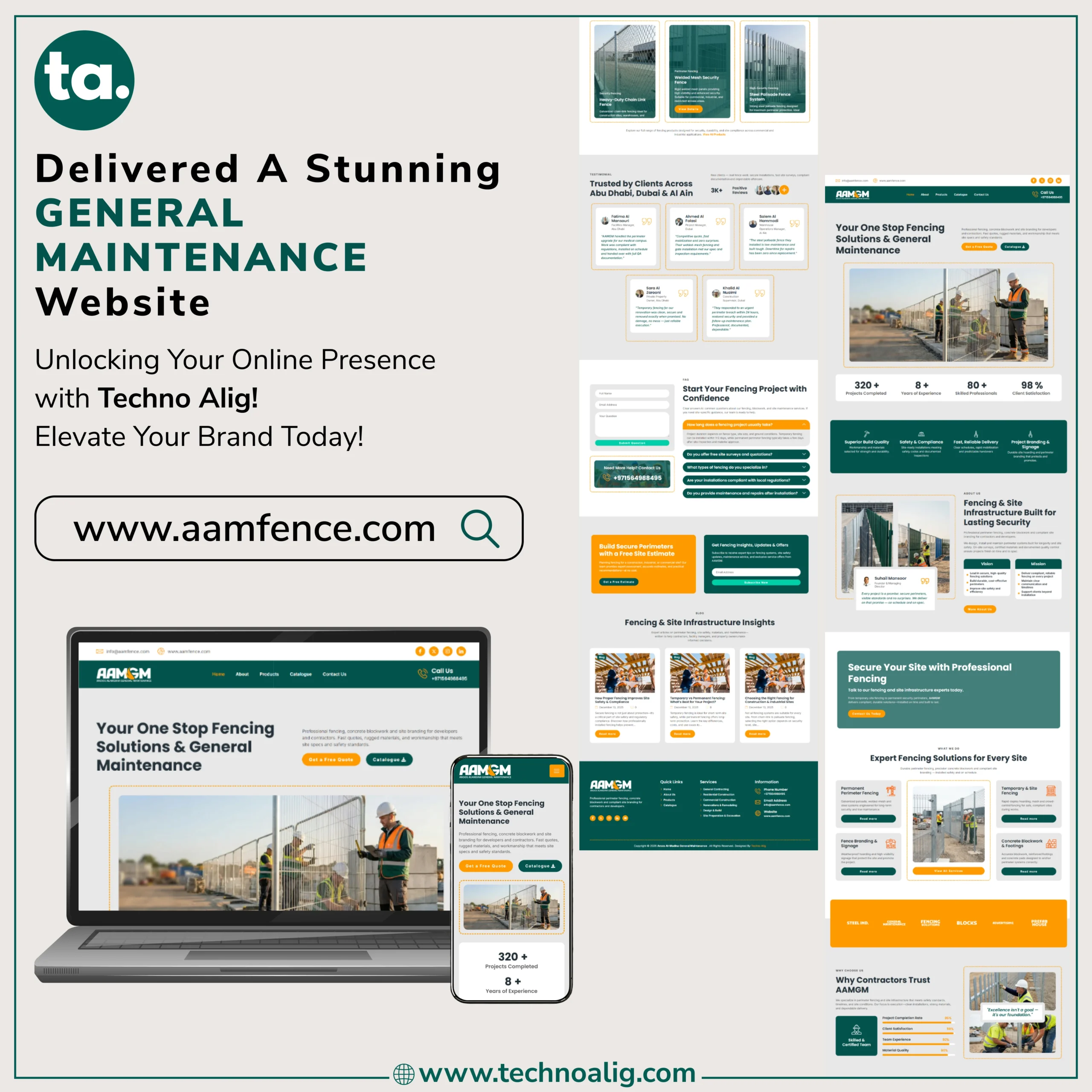 Aroos Al-Madina General Maintenance website