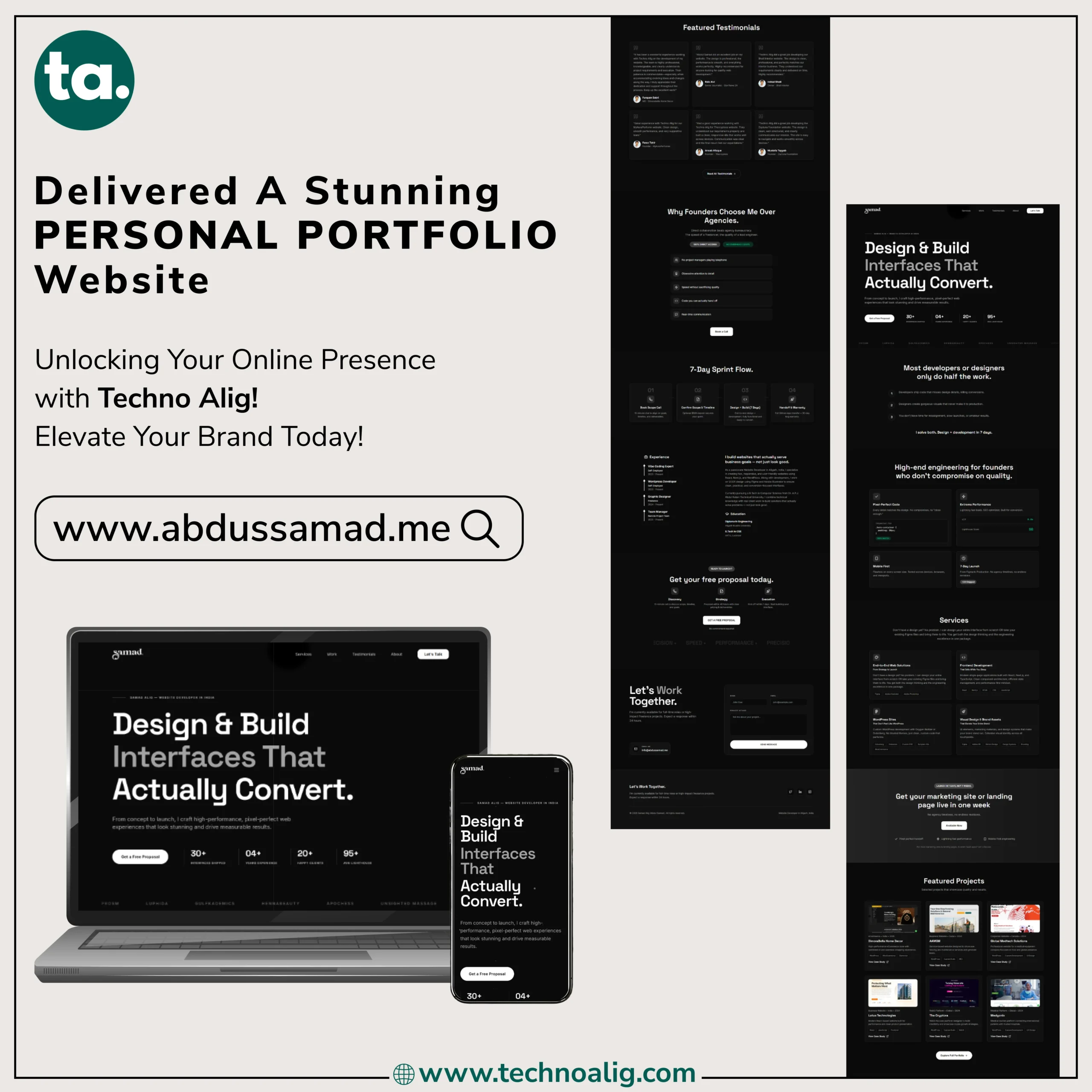 Abdul Samad Personal Portfolio website