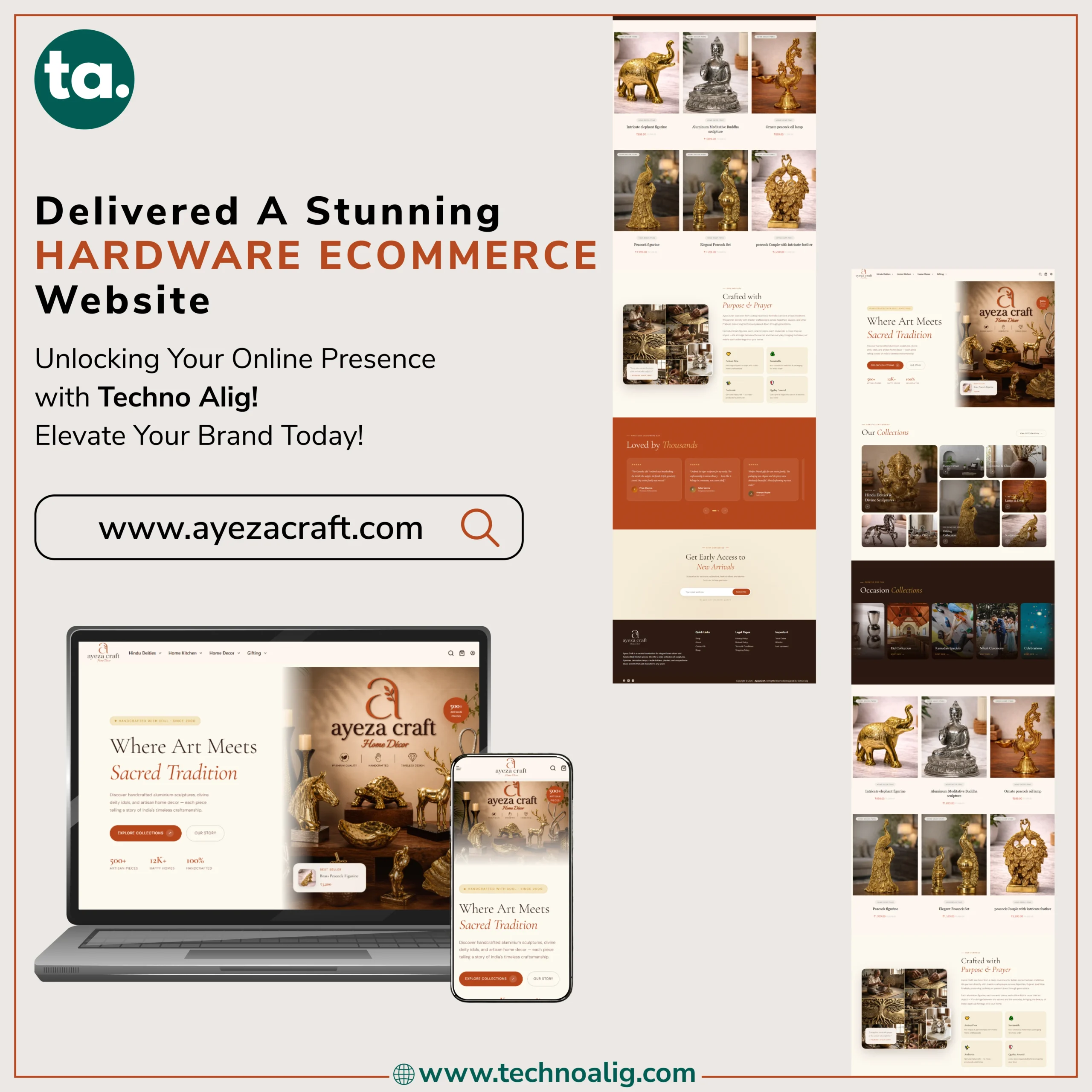 Ayeza Craft Home Decor website