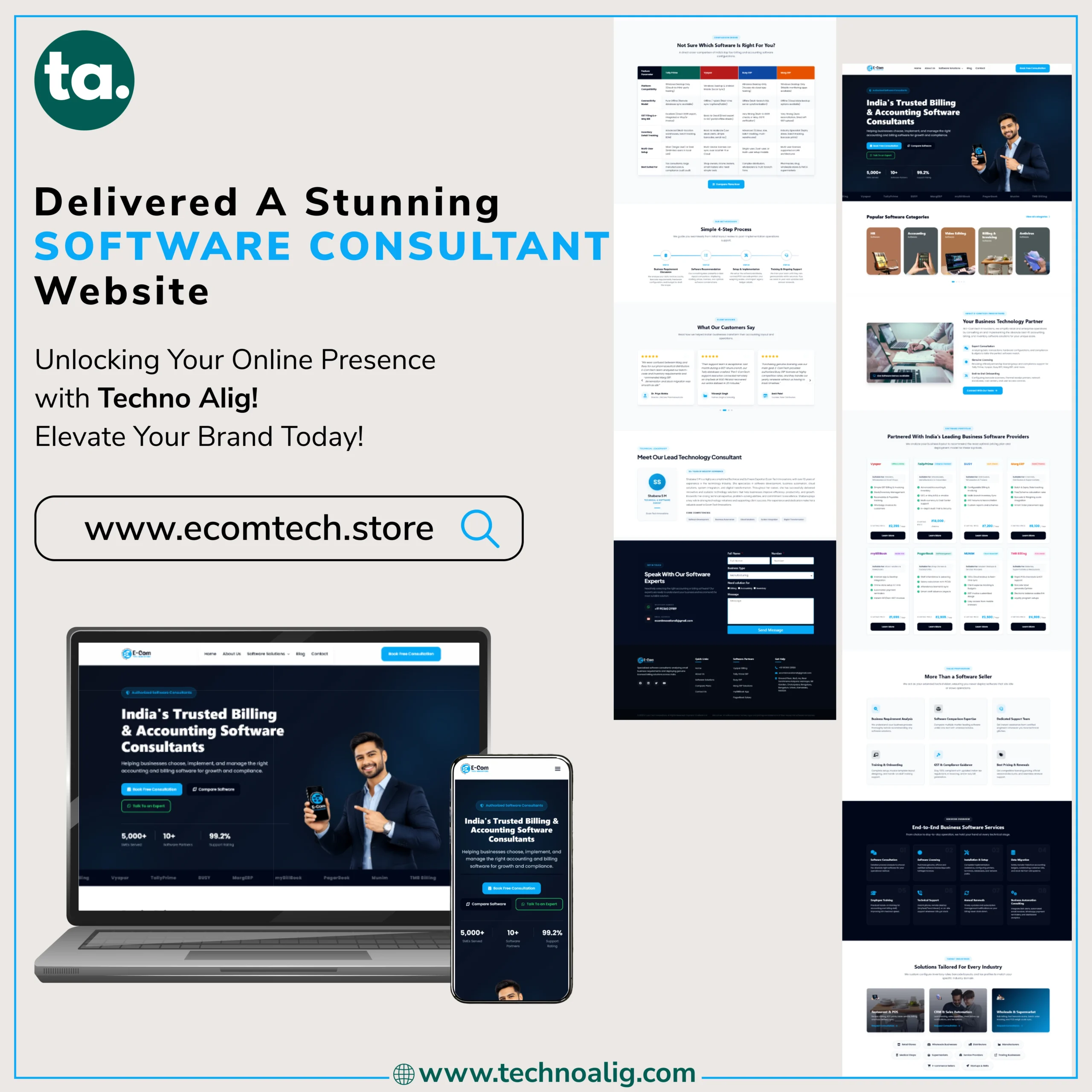 E-Com Tech Innovations website