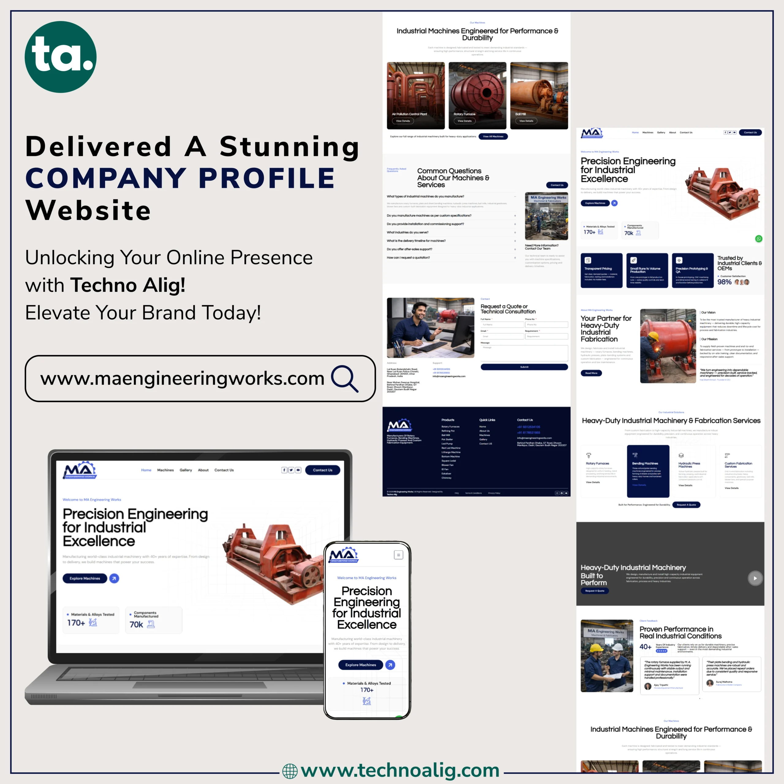 MA Engineering Works website