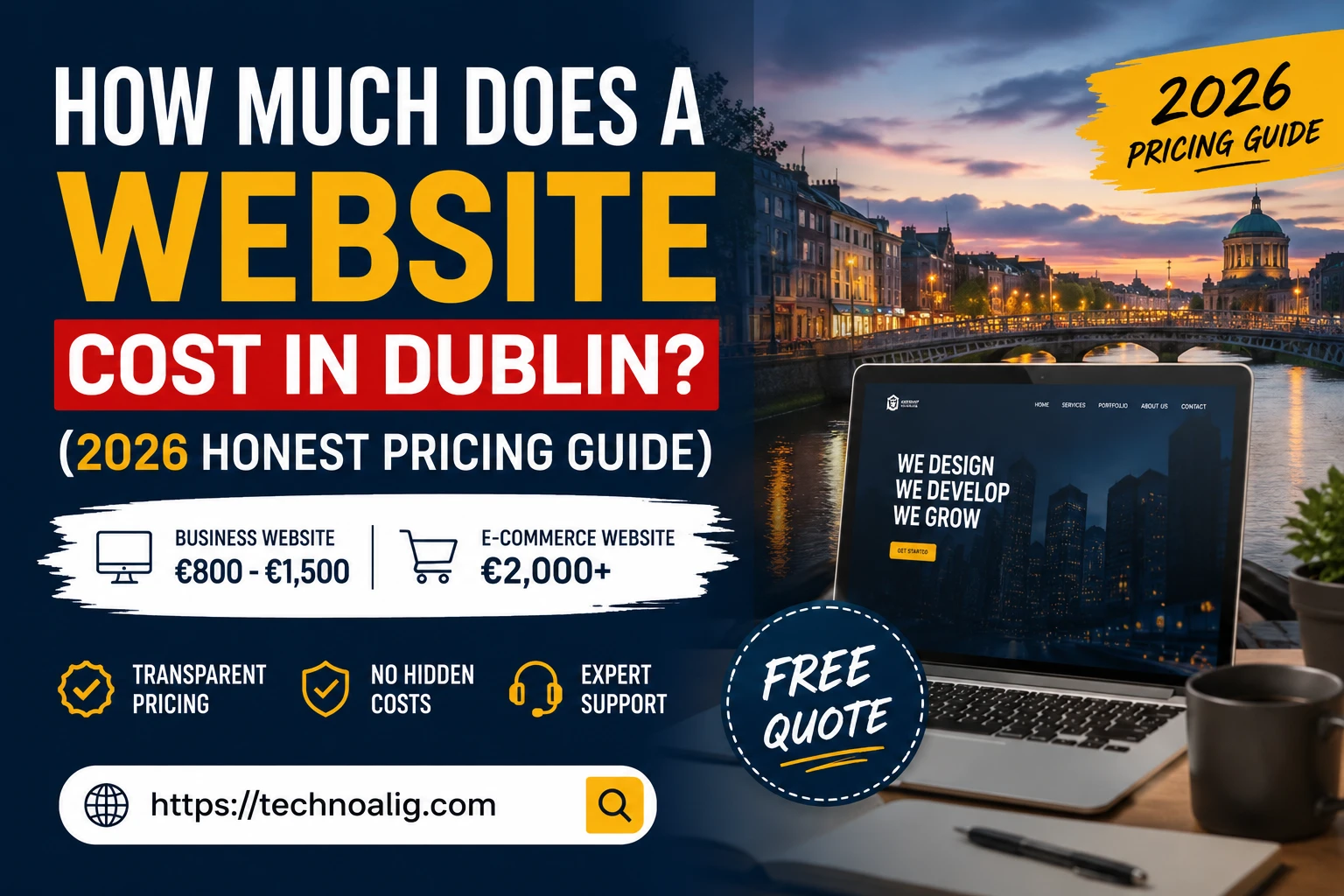 website development cost Ireland 2026
