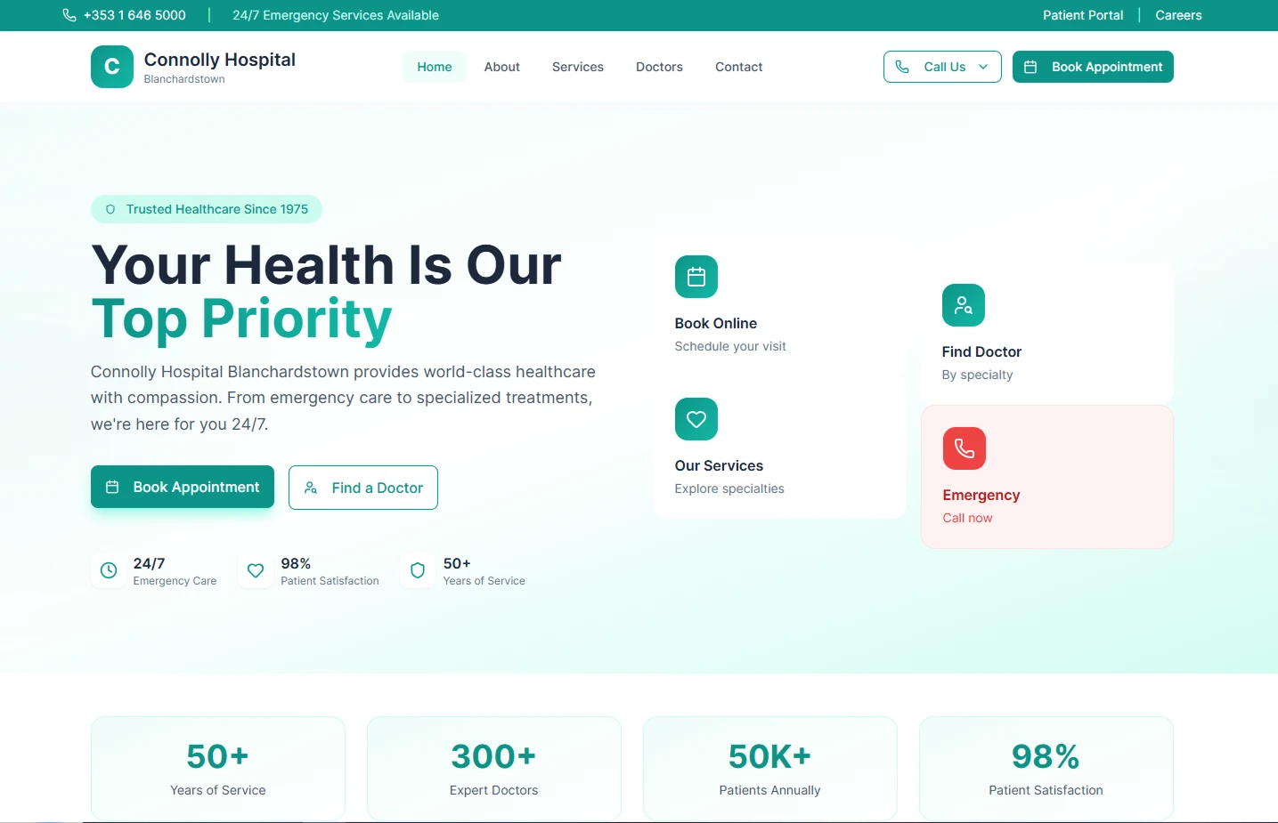 Connolly Hospital website