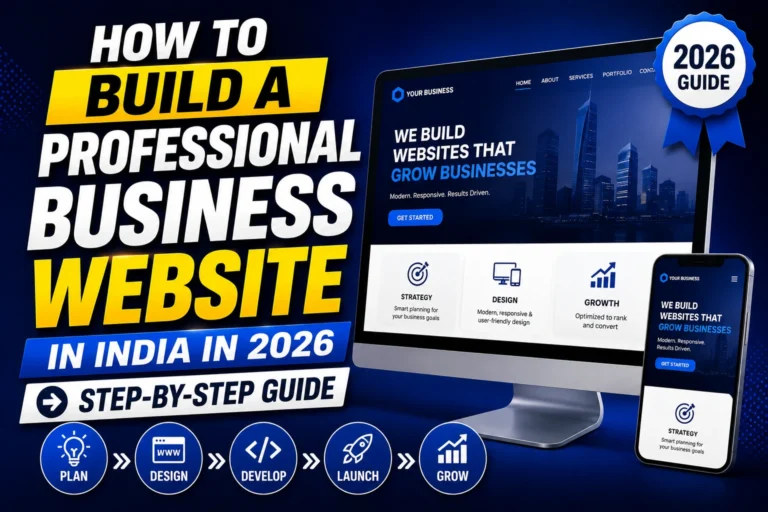 How to Build a Professional Business Website in India in 2026 (Step-by-Step Guide)