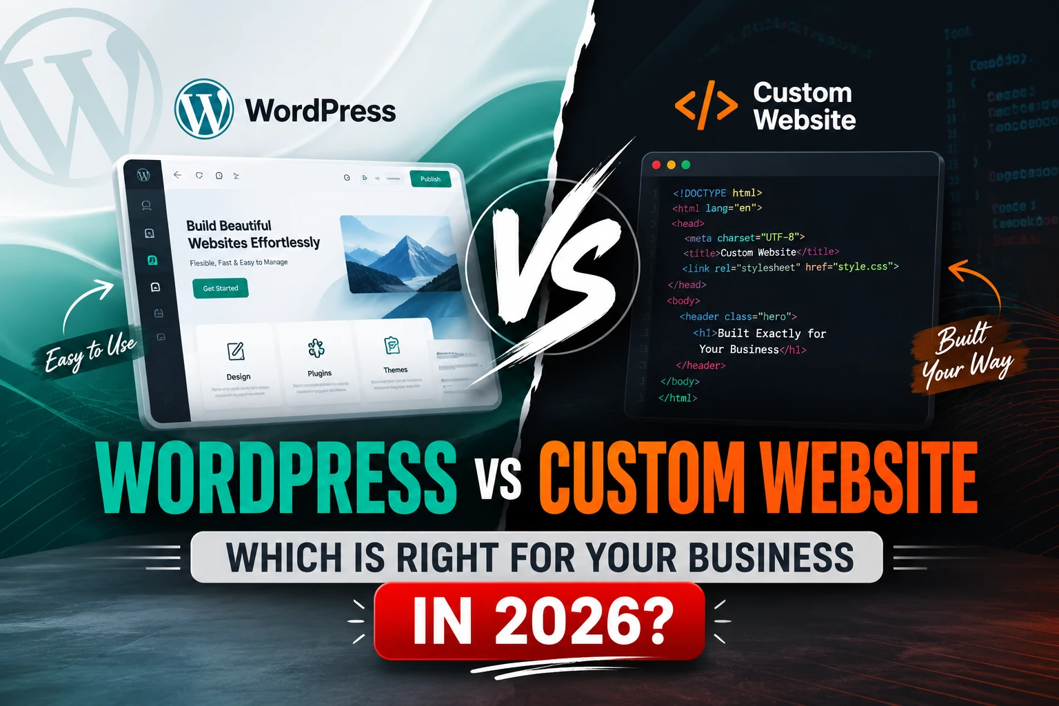 WordPress vs Custom Website: Which Is Right for Your Business in 2026