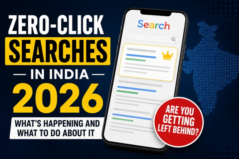 Zero-Click Searches India 2026 — What It Means for Your Business Website