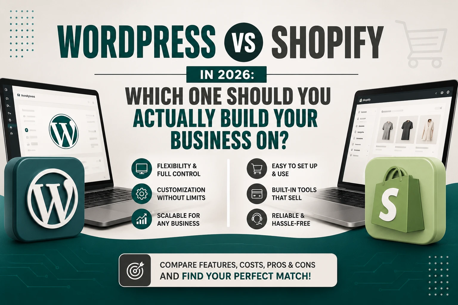 WordPress vs Shopify in 2026: Which One Should You Actually Build Your Business On?
