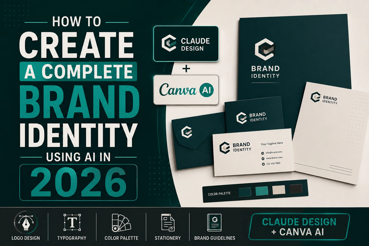 How to Create a Complete Brand Identity Using AI in 2026 (Claude Design + Canva AI Tutorial)