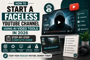 How to Start a Faceless YouTube Channel Using AI Video Tools in 2026 (Step-by-Step)