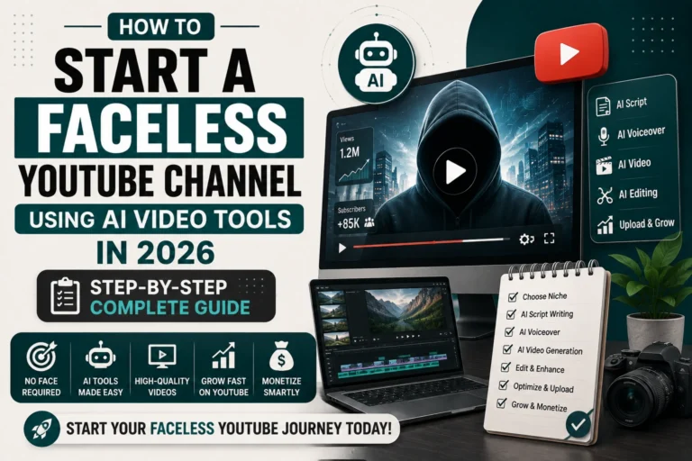 How to Start a Faceless YouTube Channel Using AI Video Tools in 2026 (Step-by-Step)