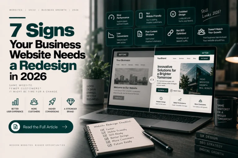 7 Signs Your Business Website Needs a Redesign in 2026