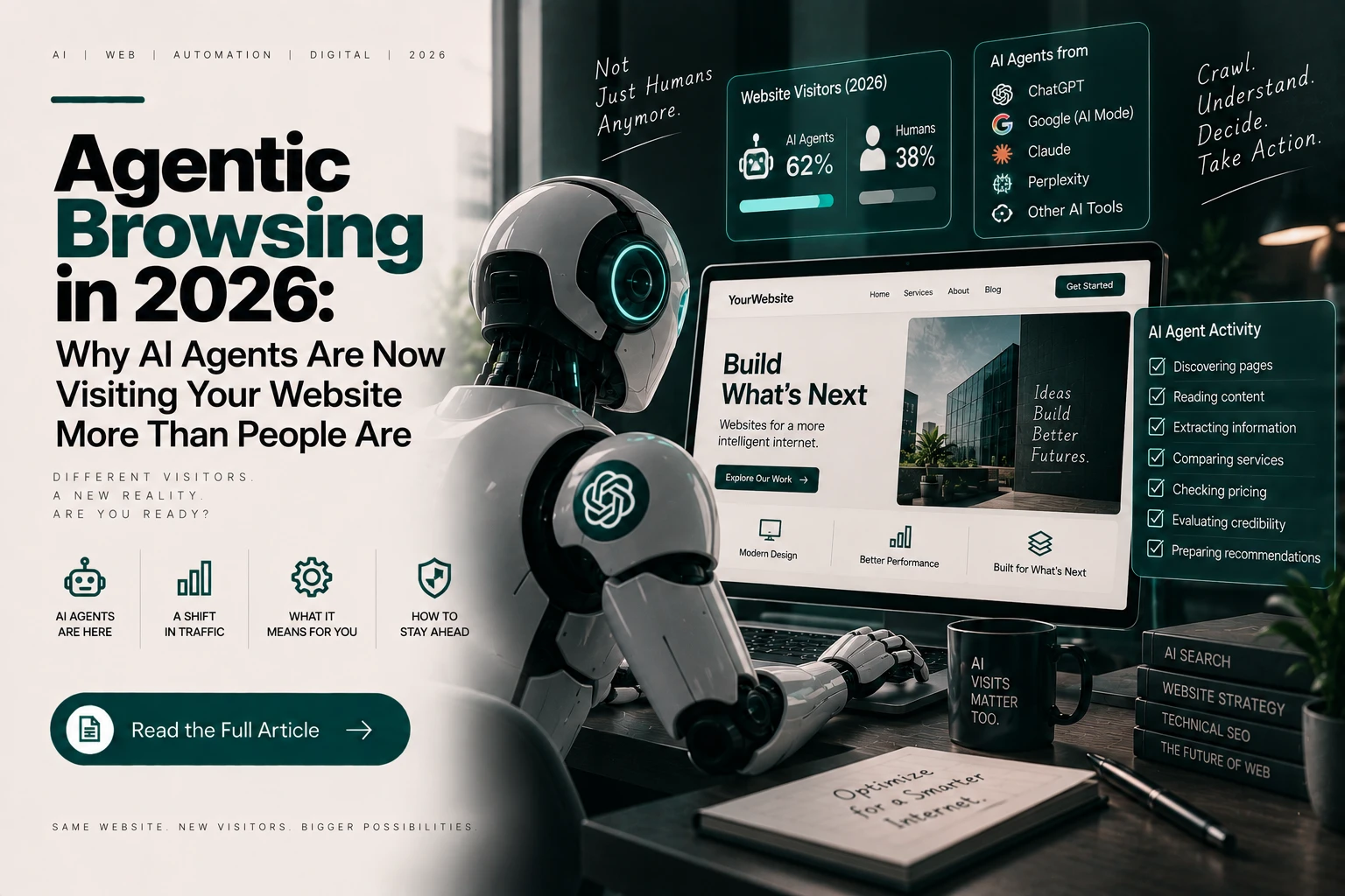 Agentic Browsing in 2026: Why AI Agents Are Now Visiting Your Website More Than People Are