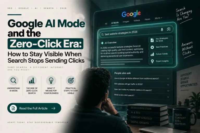 Google AI Mode and the Zero-Click Era: How to Stay Visible When Search Stops Sending Clicks