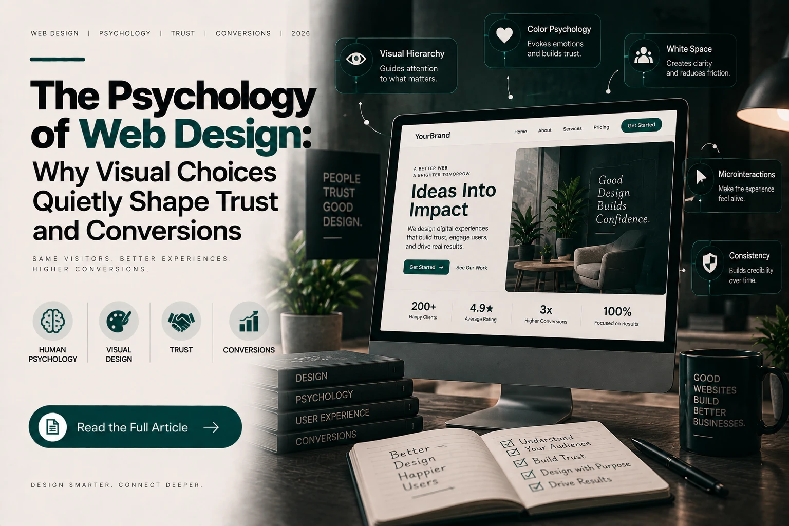 The Psychology of Web Design: Why Visual Choices Quietly Shape Trust and Conversions