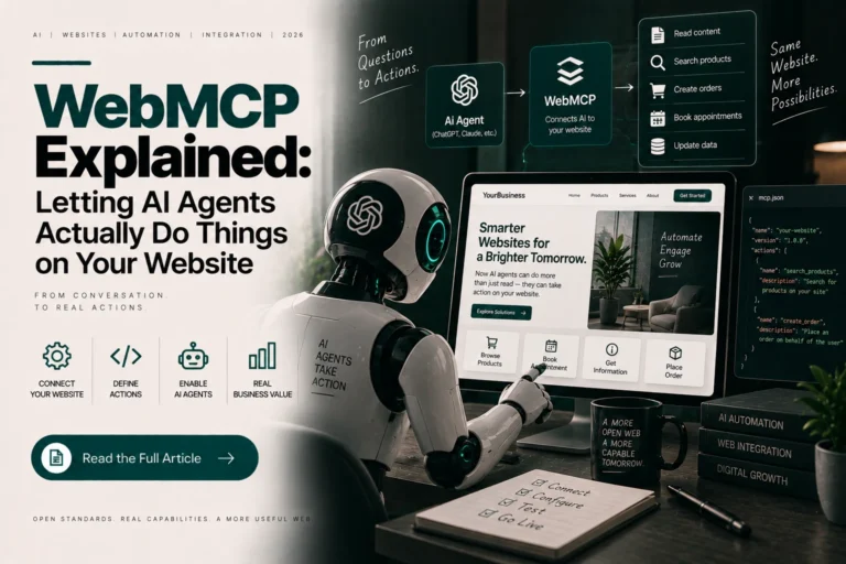 WebMCP Explained: Letting AI Agents Actually Do Things on Your Website