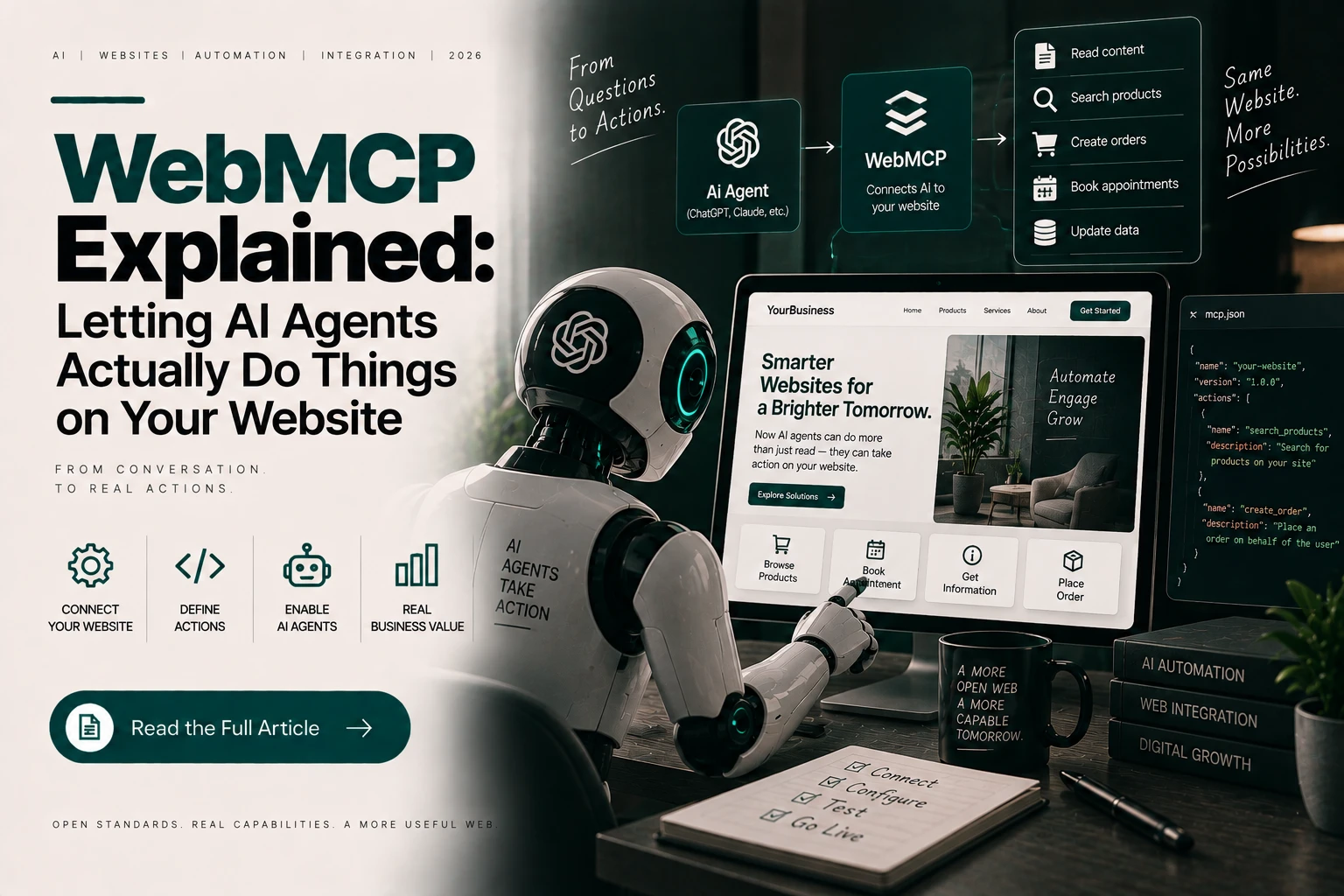 WebMCP Explained: Letting AI Agents Actually Do Things on Your Website