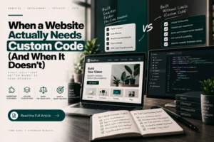 When a Website Actually Needs Custom Code (And When It Doesn't)