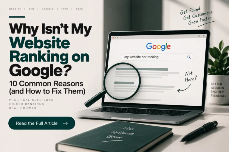 Why Isn't My Website Ranking on Google? 10 Common Reasons (and How to Fix Them)
